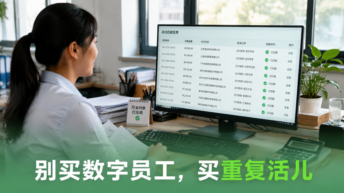 别买数字员工，买重复活儿