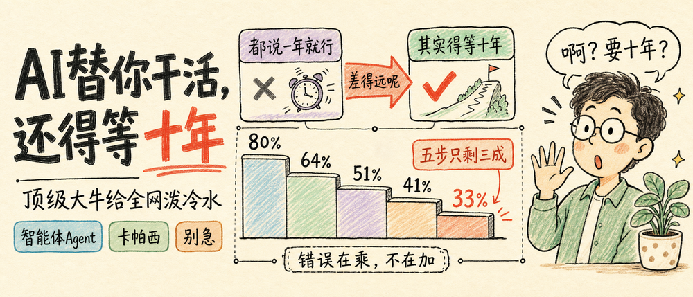 AI 替你干活，还得等十年