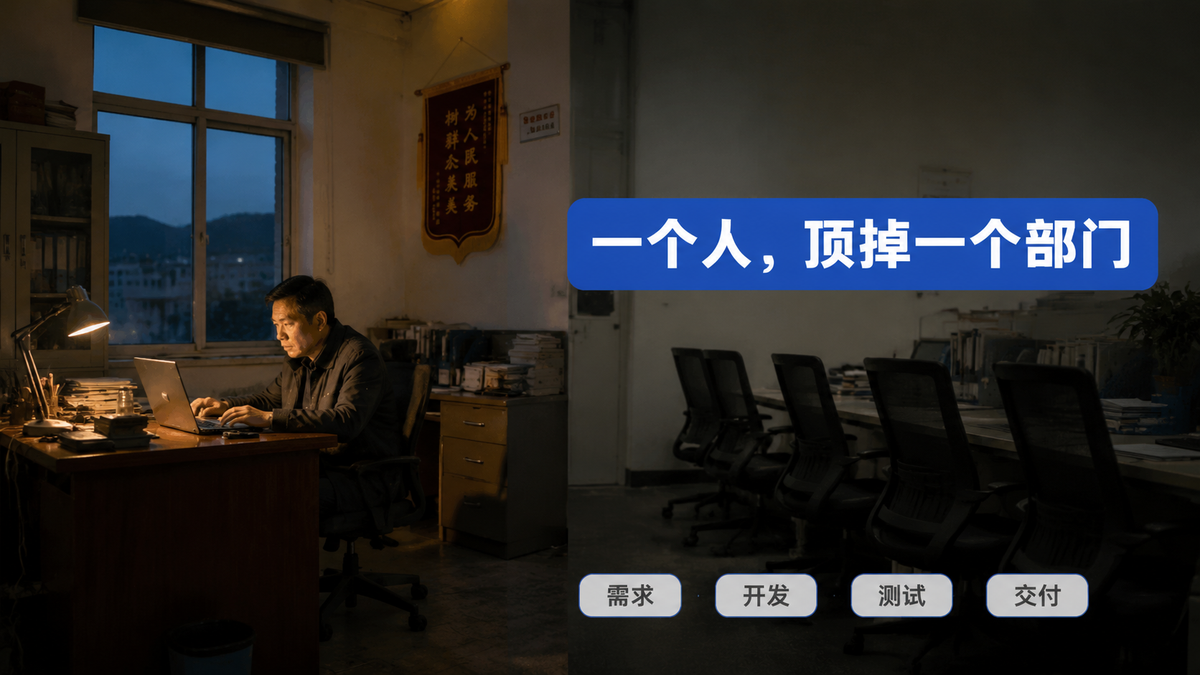 一个人，顶掉一个部门