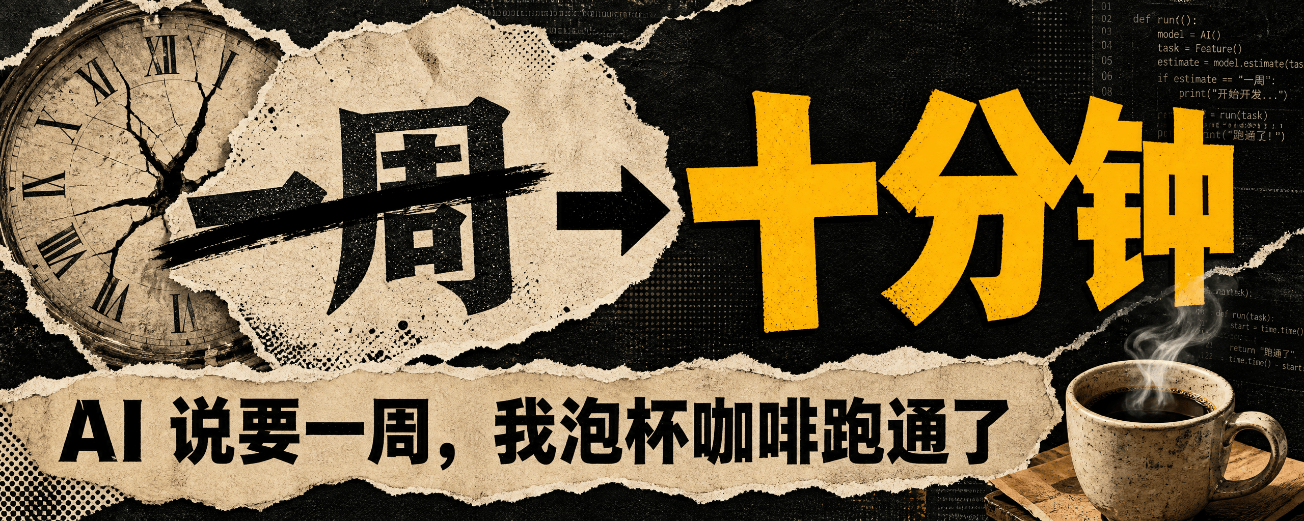 AI 说要一周,我泡杯咖啡跑通了