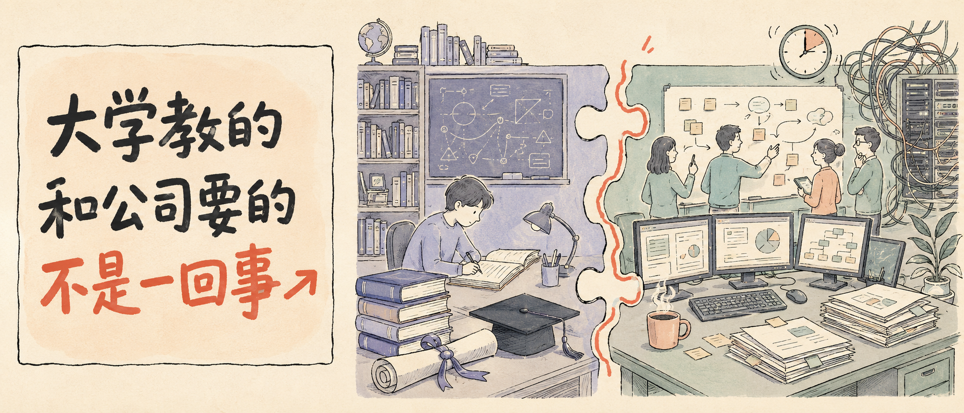 大学教的和公司要的，不是一回事 — 封面头图