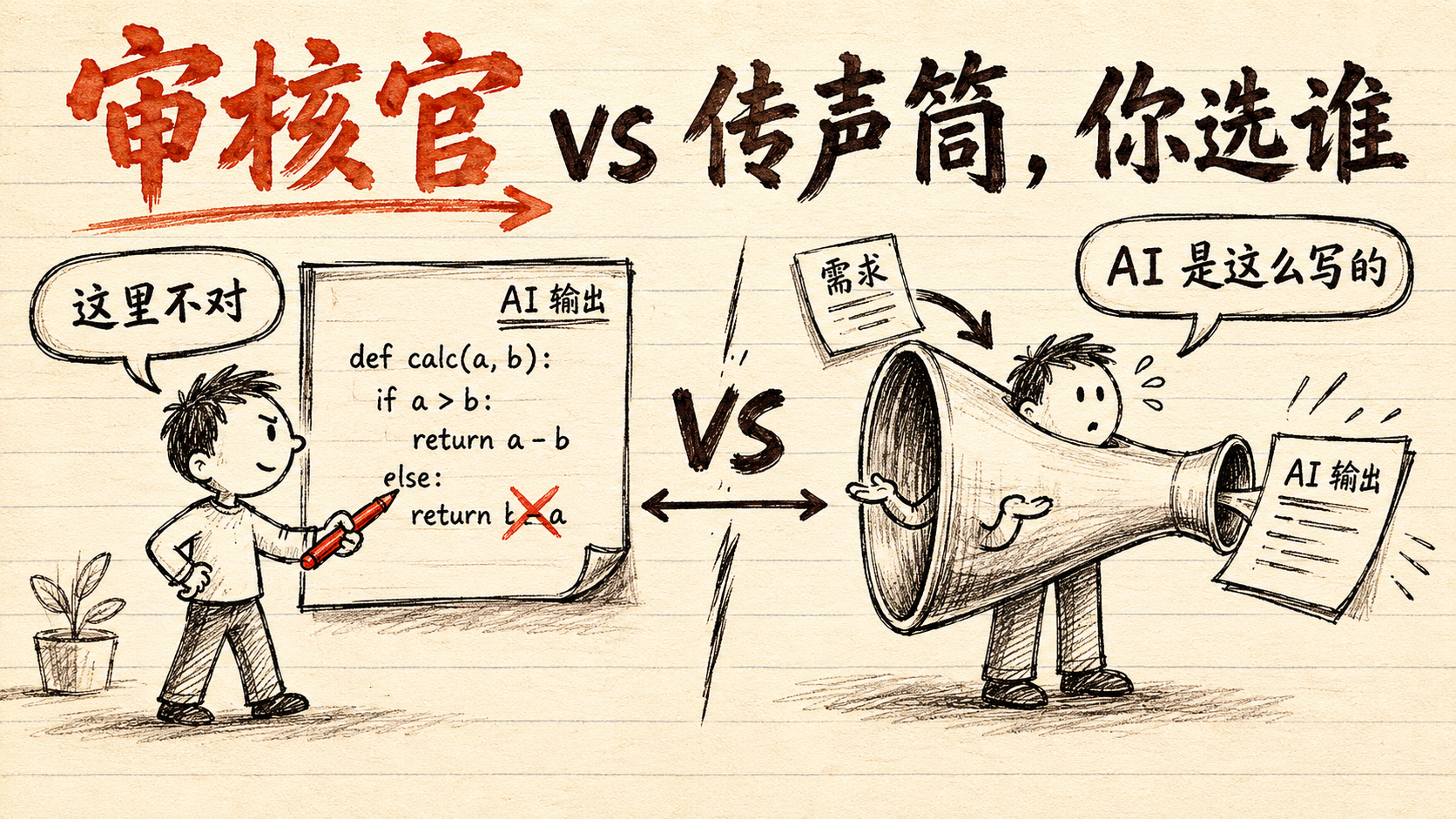 审核官 vs 传声筒，你选谁