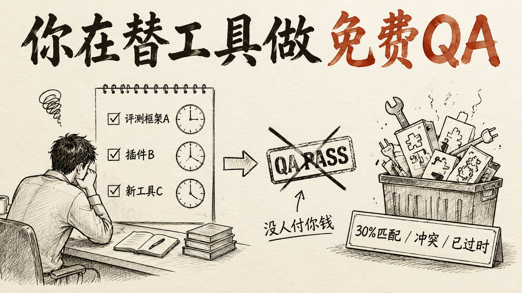 你在替工具做免费QA