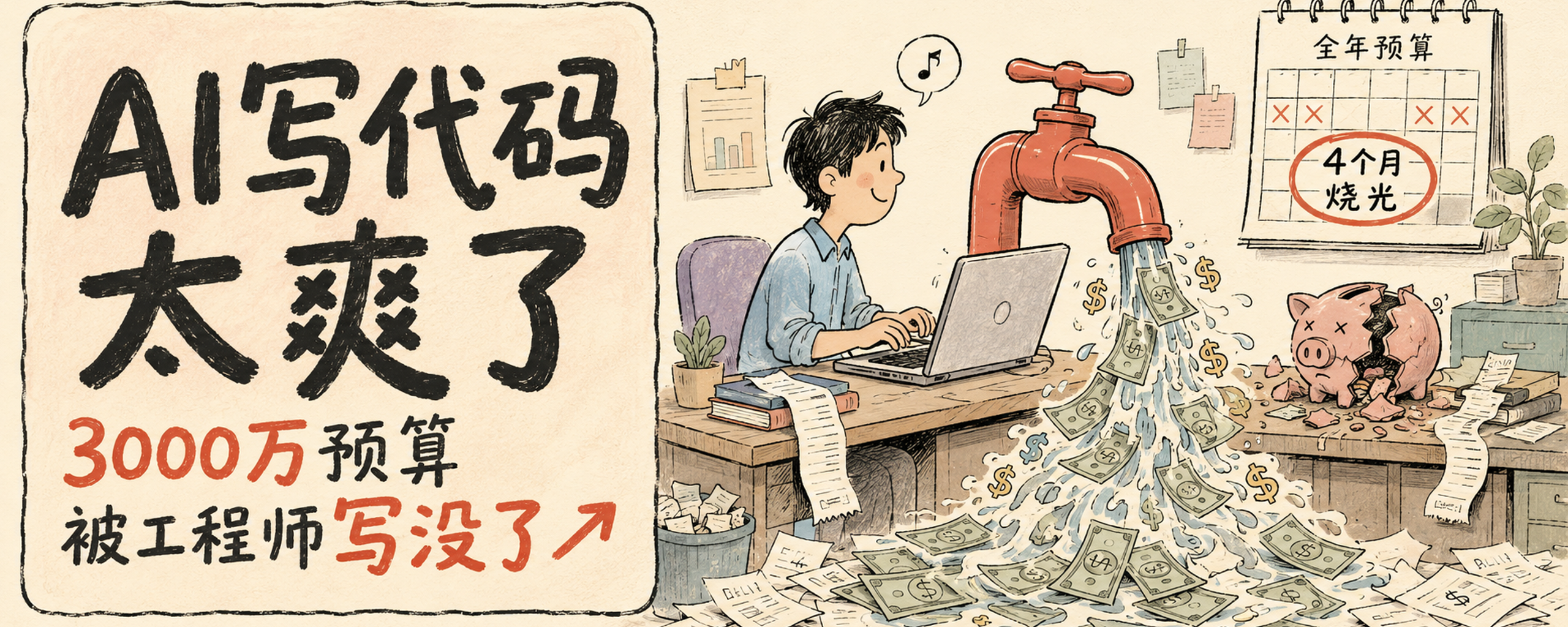 封面:全年预算 4 个月烧光